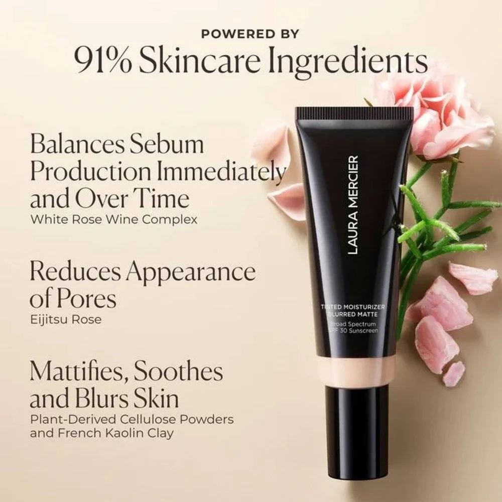 Laura Mercier Tinted Moisturizer Blurred Matte Women 1.5oz‎ 3N Sand SPF 30 NIB
